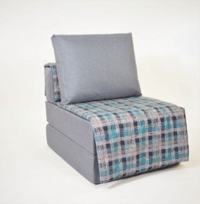 Кресло-кровать бескаркасное Харви (серый-квадро азур) в Нытве - nytva.ok-mebel.com | фото