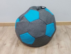 Кресло-мешок Мяч S (Savana Grey-Neo Azure) в Нытве - nytva.ok-mebel.com | фото 1