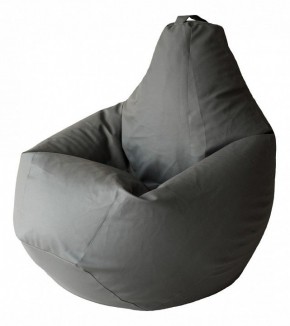 Кресло-мешок Серая ЭкоКожа 2XL 135*95 см в Нытве - nytva.ok-mebel.com | фото
