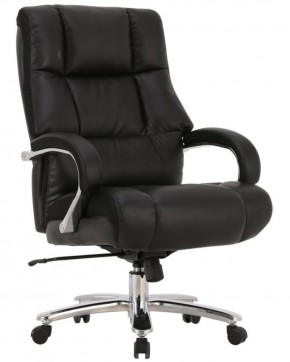 Кресло офисное BRABIX PREMIUM "Bomer HD-007" (рециклированная кожа, хром, черное) 531939 в Нытве - nytva.ok-mebel.com | фото