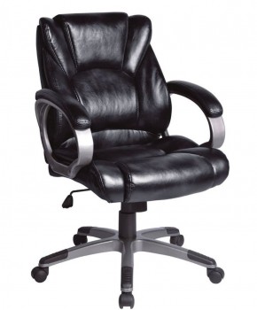 Кресло офисное BRABIX "Eldorado EX-504", экокожа, черное, 530874 в Нытве - nytva.ok-mebel.com | фото 1