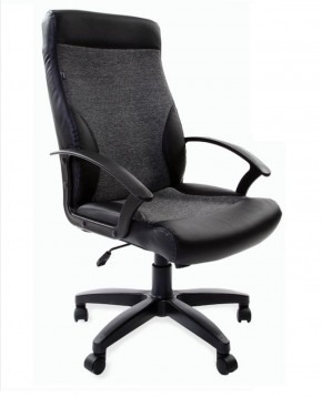 Кресло офисное BRABIX "Trust EX-535" (экокожа/черная/ткань серая) 531383 в Нытве - nytva.ok-mebel.com | фото