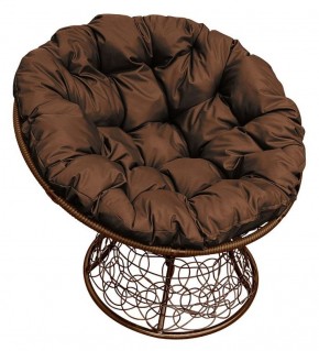 Кресло "ПАПАСАН" ротанг (каркас коричневый) в Нытве - nytva.ok-mebel.com | фото
