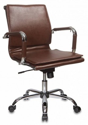 Кресло руководителя Бюрократ CH-993-LOW/BROWN коричневый в Нытве - nytva.ok-mebel.com | фото