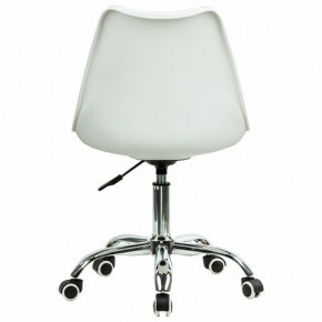 Кресло стул BRABIX "Eames MG-310 CH", хром, пластик белый, ткань серая, 532924 в Нытве - nytva.ok-mebel.com | фото 4