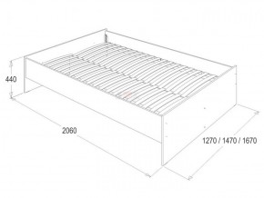 Кровать 1.6 каркас + спинка головная + 2 ящика Ольга-14 без основания в Нытве - nytva.ok-mebel.com | фото 3