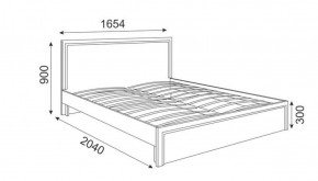 Кровать 1.6 Беатрис М07 Стандарт с ортопедическим основанием (Орех гепланкт) в Нытве - nytva.ok-mebel.com | фото 2