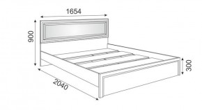 Кровать 1.6 М09 с мягкой спинкой и настилом Беатрис (Орех гепланкт) в Нытве - nytva.ok-mebel.com | фото