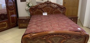 Кровать 2-х спальная 1800*2000 Роза, без основания (01.118) орех в Нытве - nytva.ok-mebel.com | фото