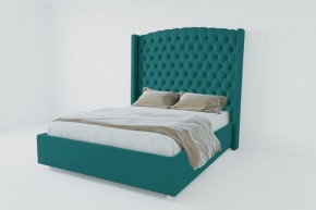 Кровать Берлин ЛЮКС с ПМ 1800 (велюр бирюзовый) в Нытве - nytva.ok-mebel.com | фото 3