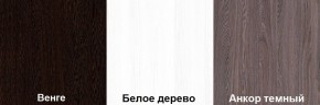 Кровать-чердак Пионер 1 (800*1900) Белое дерево, Анкор темный, Венге в Нытве - nytva.ok-mebel.com | фото 3