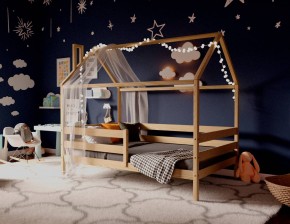 Кровать-домик 80*160 без покраски в Нытве - nytva.ok-mebel.com | фото 2
