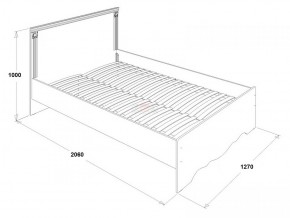 Кровать двойная Ольга 1Н + 2-а ящика (1200*2000) в Нытве - nytva.ok-mebel.com | фото 2