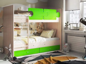 Кровать двухъярусная "Тетрис" (щиты) с бортиками + ящики в Нытве - nytva.ok-mebel.com | фото