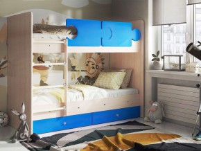 Кровать двухъярусная "Тетрис" (щиты) с бортиками + ящики в Нытве - nytva.ok-mebel.com | фото 6