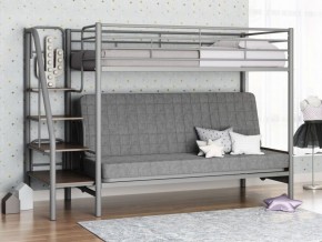 Кровать двухъярусная с диваном "Мадлен-3" (Серый/Серый) в Нытве - nytva.ok-mebel.com | фото