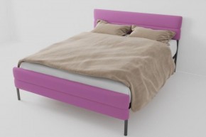 Кровать Горизонт Мини с ортопедическим основанием 800 (велюр розовый) в Нытве - nytva.ok-mebel.com | фото
