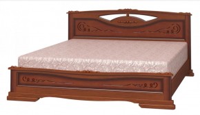 ЕЛЕНА-3 Кровать из массива 1600 (Орех) в Нытве - nytva.ok-mebel.com | фото