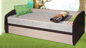 Кровать КД-1.8 с подъемным механизмом (Венге/Дуб молочный) в Нытве - nytva.ok-mebel.com | фото