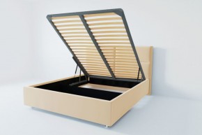 Кровать Корсика с ПМ 800 (экокожа бежевая) в Нытве - nytva.ok-mebel.com | фото