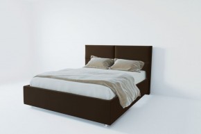 Кровать Корсика с ПМ 800 (экокожа коричневая) в Нытве - nytva.ok-mebel.com | фото 2