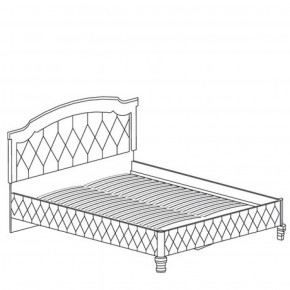 Кровать с обивкой №488 Марлен (1600) Кремовый белый в Нытве - nytva.ok-mebel.com | фото 2