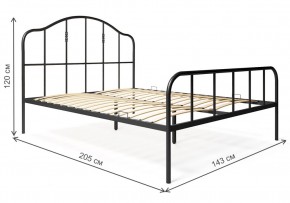 Кровать Милена 140х200 черная в Нытве - nytva.ok-mebel.com | фото