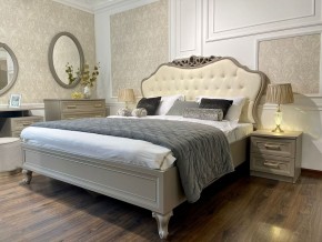 Кровать Мокко 1800 с мягким изголовьем + основание (серый камень) в Нытве - nytva.ok-mebel.com | фото