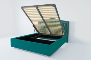 Кровать Нягань с ПМ 1400 (велюр бирюзовый) в Нытве - nytva.ok-mebel.com | фото