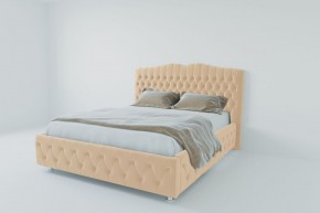 Кровать Нягань с ПМ 2000 (экокожа бежевая) в Нытве - nytva.ok-mebel.com | фото 2