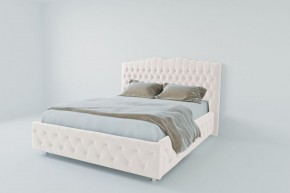 Кровать Нягань с ПМ 2000 (экокожа белая) в Нытве - nytva.ok-mebel.com | фото 2
