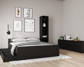 Кровать ОРИОН двухспальная с ортопедическим основанием 160х200, цвет Дуб Венге в Нытве - nytva.ok-mebel.com | фото 3