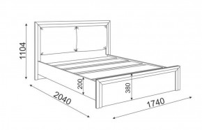 Кровать 1.6 Глэдис М31 с настилом и мягкой частью (ЯШС/Белый) в Нытве - nytva.ok-mebel.com | фото 3
