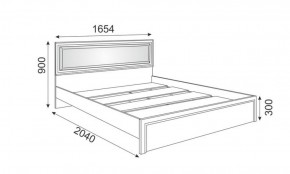 Кровать 1.6 Беатрис М09 с мягкой спинкой и настилом (дуб млечный) в Нытве - nytva.ok-mebel.com | фото 2