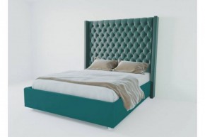 Кровать Версаль ЛЮКС с ПМ 1200 (велюр бирюзовый) в Нытве - nytva.ok-mebel.com | фото