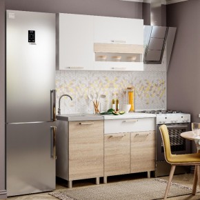 Кухня Айсбери 1.2 м (Белый/Дуб Сонома) в Нытве - nytva.ok-mebel.com | фото