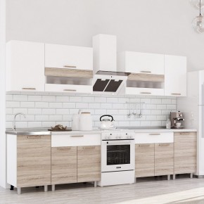 Кухня Айсбери 2.4 м (Белый/Дуб Сонома) в Нытве - nytva.ok-mebel.com | фото
