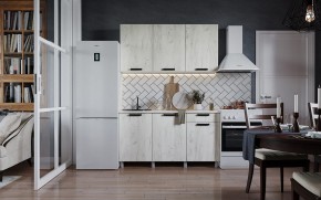 Кухня ДИОР 1500 (Белый/Дуб Крафт белый) в Нытве - nytva.ok-mebel.com | фото