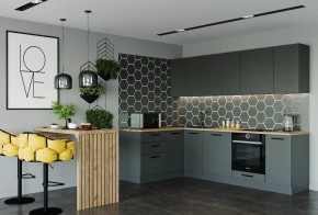 Кухня угловая Антрацит 2600х1600 (Стол. 38мм) в Нытве - nytva.ok-mebel.com | фото
