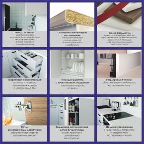 Кухонный гарнитур Антрацит 2200 h950 (Стол. 38мм) в Нытве - nytva.ok-mebel.com | фото 4