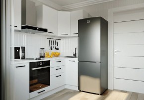 Кухонный гарнитур Белый Глянец 2200*1000 (Стол. 26мм) в Нытве - nytva.ok-mebel.com | фото