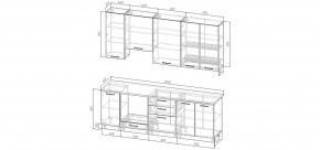 Кухонный гарнитур Белый Глянец 2400 h950 (Стол. 26мм) в Нытве - nytva.ok-mebel.com | фото 2