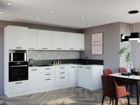 Кухонный гарнитур Белый Глянец 3200*1400 (Стол. 38мм) в Нытве - nytva.ok-mebel.com | фото