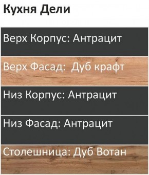 Кухонный гарнитур Дели 1800 (Стол. 38мм) в Нытве - nytva.ok-mebel.com | фото 3