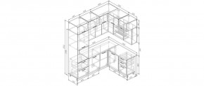 Кухонный гарнитур Фьюжн 2200*1700 (Стол. 38мм) в Нытве - nytva.ok-mebel.com | фото 2