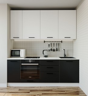 Кухонный гарнитур Графика 2200 (Стол. 38мм) в Нытве - nytva.ok-mebel.com | фото