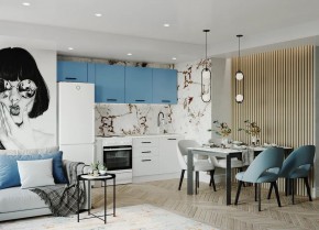 Кухонный гарнитур Капри 2550 (Стол. 26мм) в Нытве - nytva.ok-mebel.com | фото