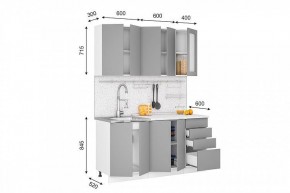 Кухонный гарнитур Кельн 1600 (софт пломбир) в Нытве - nytva.ok-mebel.com | фото 2