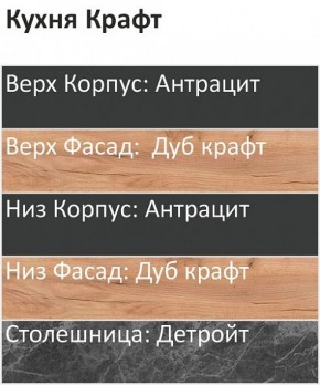 Кухонный гарнитур Крафт 2200 (Стол. 26мм) в Нытве - nytva.ok-mebel.com | фото 3
