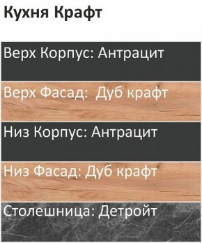 Кухонный гарнитур Крафт 2200 (Стол. 38мм) в Нытве - nytva.ok-mebel.com | фото 3